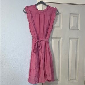 Charming Pink Sleeveless Dress